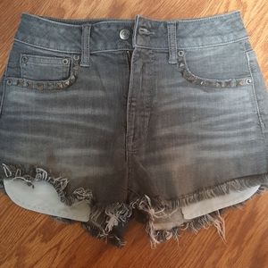 American eagle denim grey shorts
